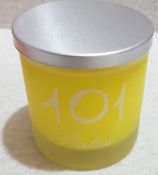 1 x PRATESI 101 Celebration Gialle In Fiore Scented Candle With Glass Holder And Aluminium Lid 200g