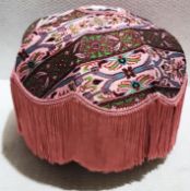 1 x HOUSE OF HACKNEY Mamounia Velvet 'Tilia' Lampshade In Amaranth And Juniper