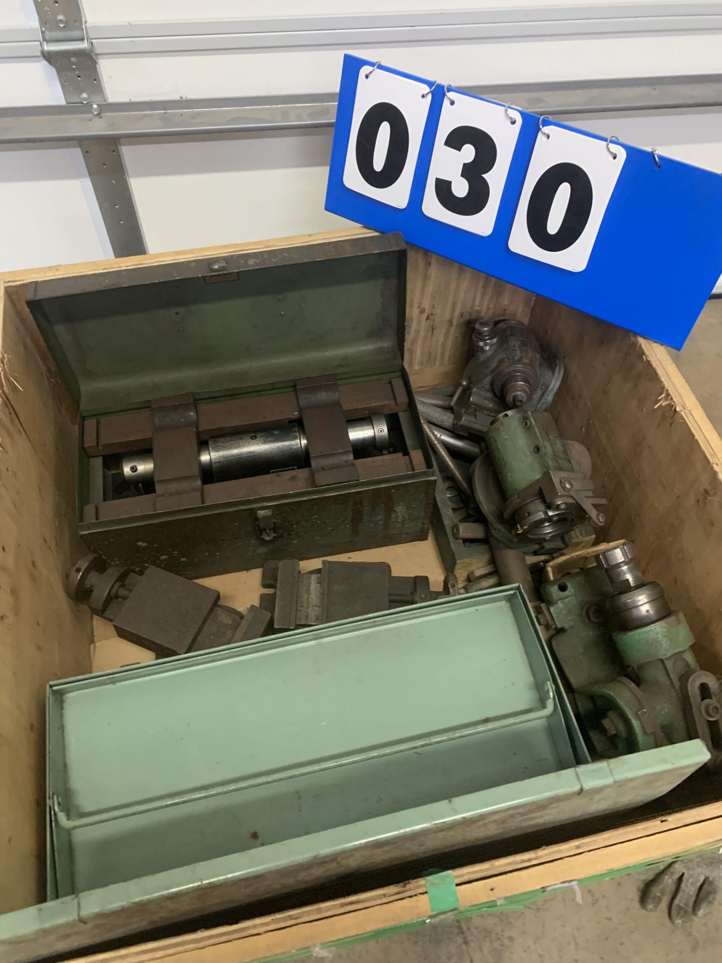 Tool Cutter Grinder Vises and indexing fixtures. 2 Weldon Air Draw Bars. Other Miscellaneous.