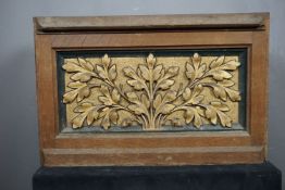 Decorative ornament in wood 19th H43x67x21