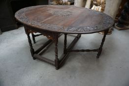 Folding table with inscription Charity / Faith / Hope H75X140X173 / 72