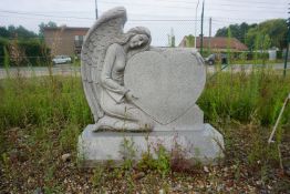 Sculpture of angel in granite H115X106