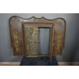 Fireplace screen in metal H83X110