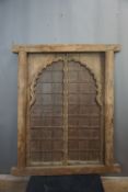 Window in wood with shutters, India H128x95