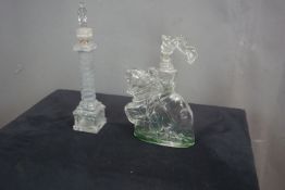 Couple carafes in glass H35