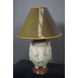 Decorative lamp with elephant heads H60