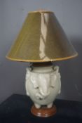 Decorative lamp with elephant heads H60