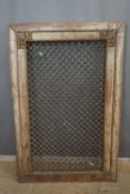 Grille in metal with frame in wood H148x48