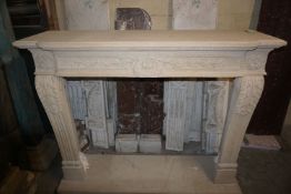 Fireplace in stone H112X140X41