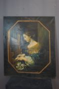 Painting Oil on canvas signed P.V Delft H105x90