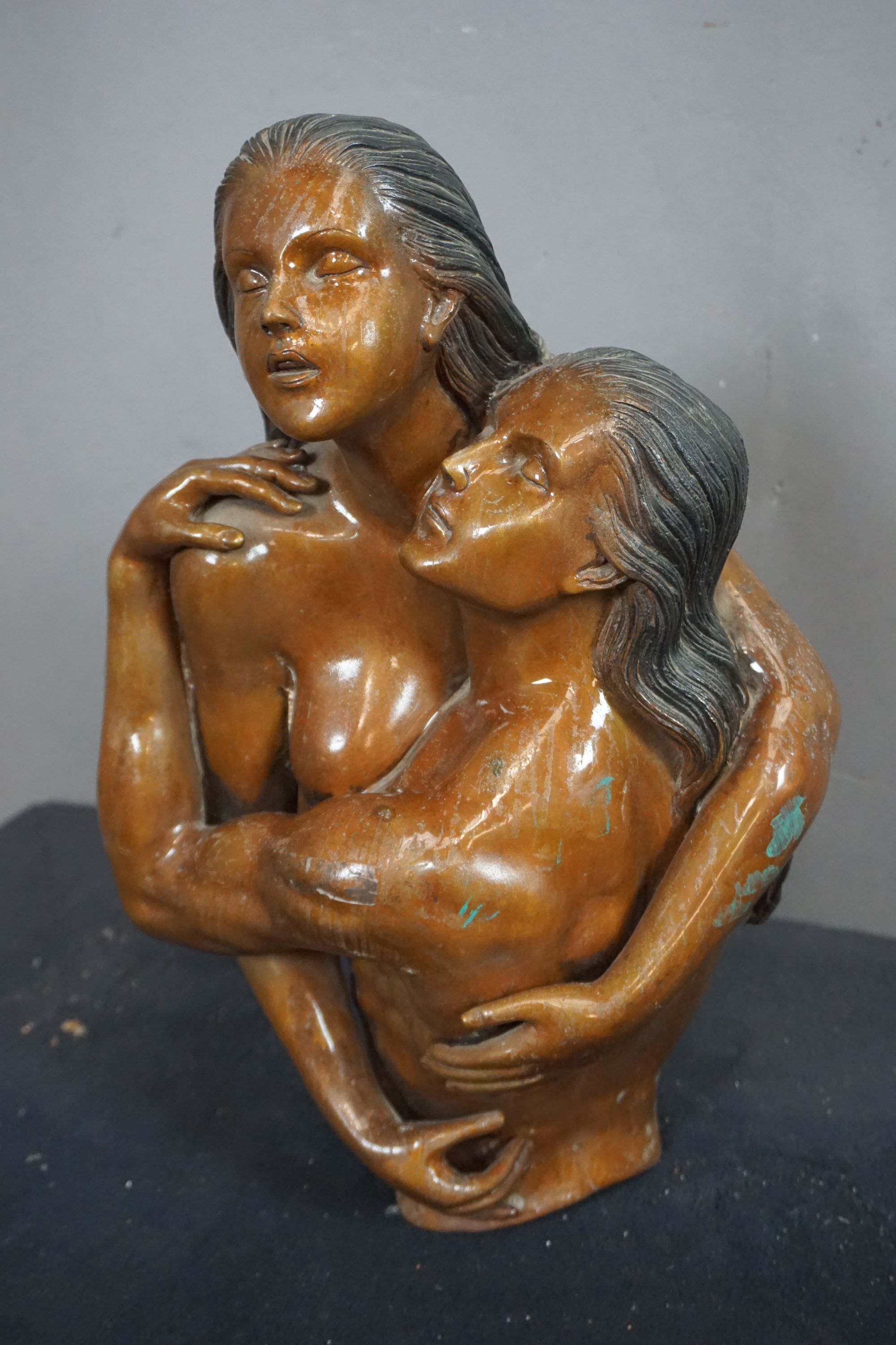 Erotic bust in bronze H42 - Image 3 of 4