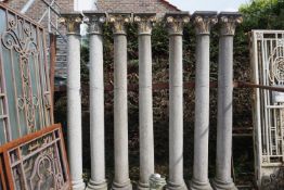 Lot columns in bluestone H250