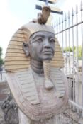 Sculpture in metal, Pharaoh H65x47