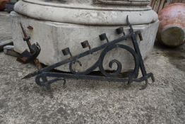 Decorative element in wrought iron H40x68