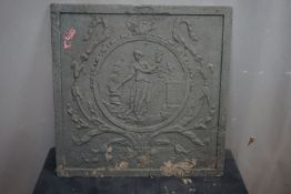 Fireplace in cast iron H56x56