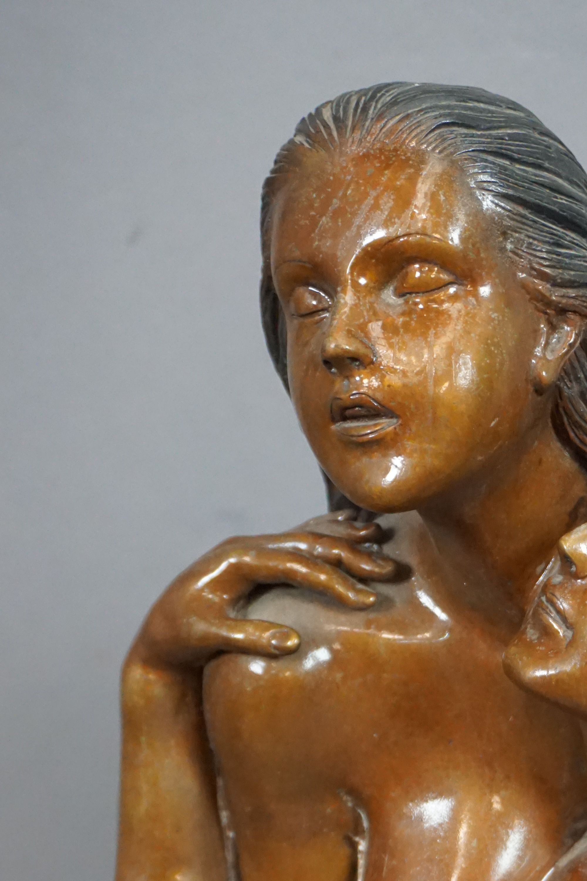 Erotic bust in bronze H42 - Image 4 of 4