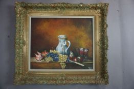 Oil on canvas, signed Bousse 1977, H75x84