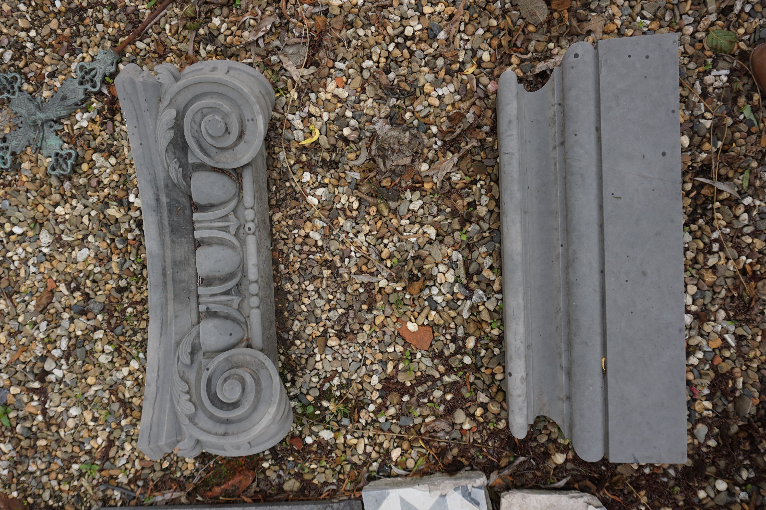 Couple ornaments in bluestone width 56