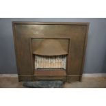 Fireplace in copper and iron H93x105