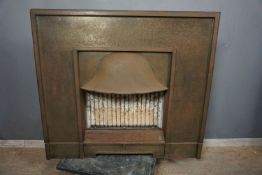 Fireplace in copper and iron H93x105