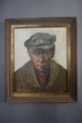 Oil on canvas, signed Jan Knowledge H70x58