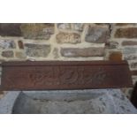 Decorative element in cast iron H24x107