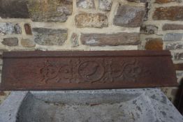 Decorative element in cast iron H24x107