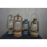 Lot Oil lamps 20th H35 / 40