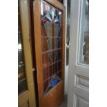 Door with fire glass H206x79