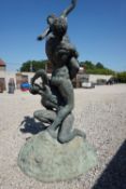 Sculpture in bronze H140