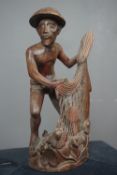 Oriental sculpture in wood H32