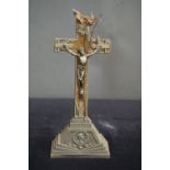 Religious, crucifix in metal H27