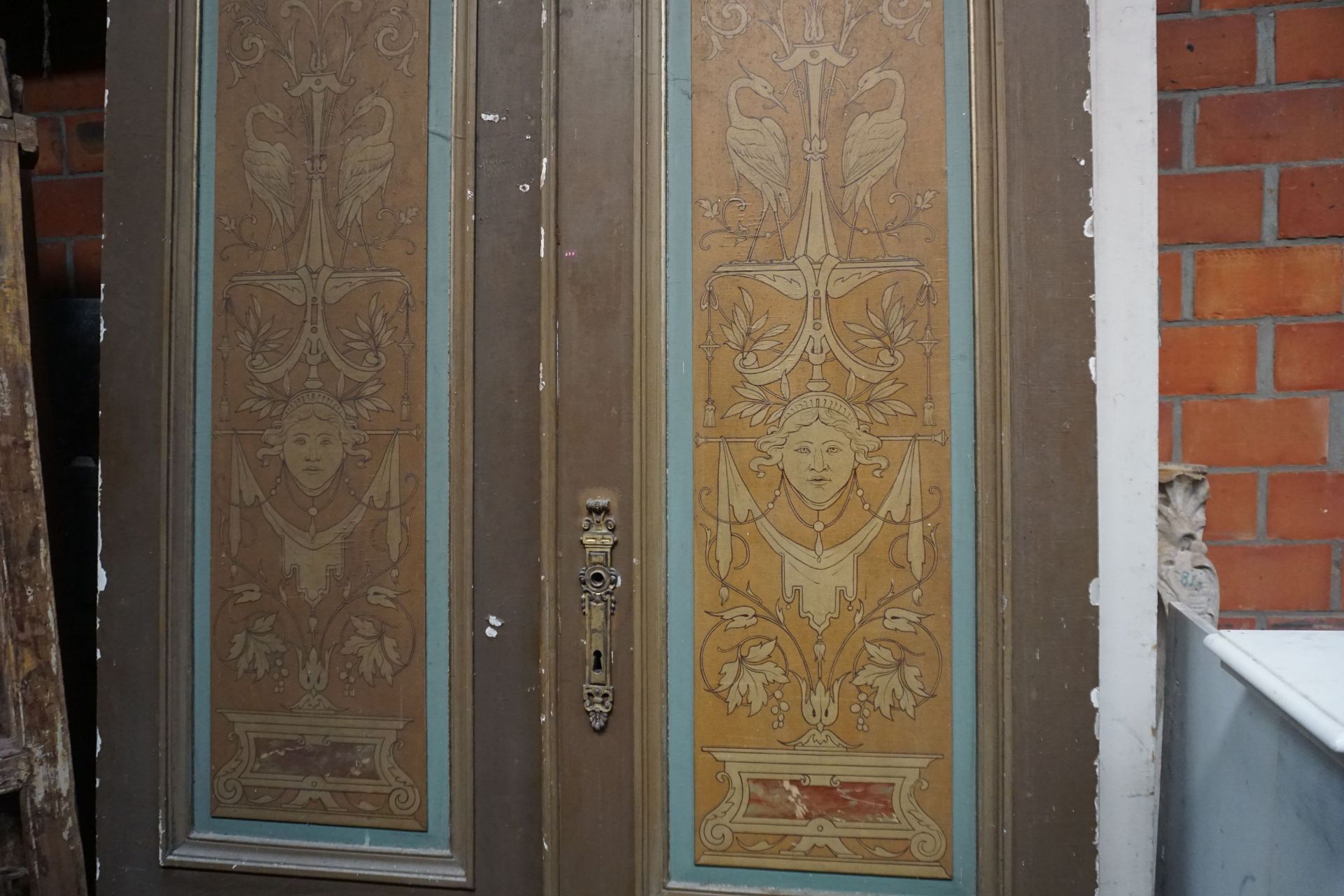 Double door in wood, Double Face H280x140 - Image 2 of 2