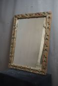 Mirror with wooden frame H96x69