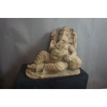 Oriental, Ganesha, fountain in stone H53x60x28