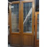 Double door with lead glass H268x144