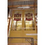 Double door with fire glass H295x192