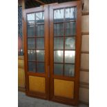 Double door with cut glass H246x151