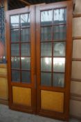 Double door with cut glass H246x151