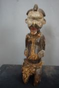 Africa, Tribal Art, Sculpture in wood in H58