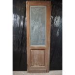 Door with milk glass H222X73