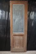 Door with milk glass H222X73