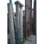 Couple columns in bluestone H235