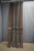 Lot decorative elements in wood H296