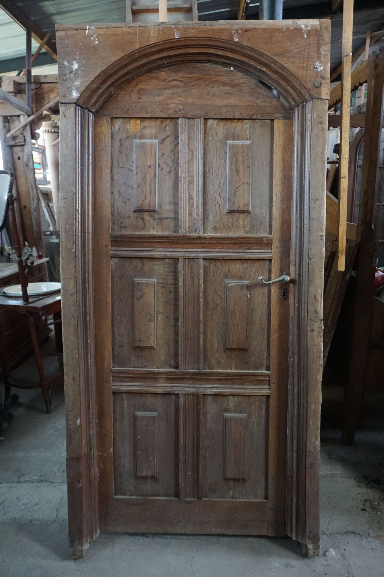 Curved door with frame H210x100