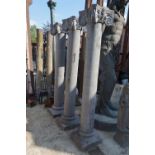 Lot (3) columns in bluestone H200