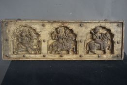 Oriental, Bas Relief in wood H24x75x6