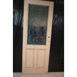 Door with milk glass H215x81