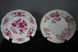 Couple plates in faience