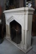 Fireplace in sandstone H143x163x42